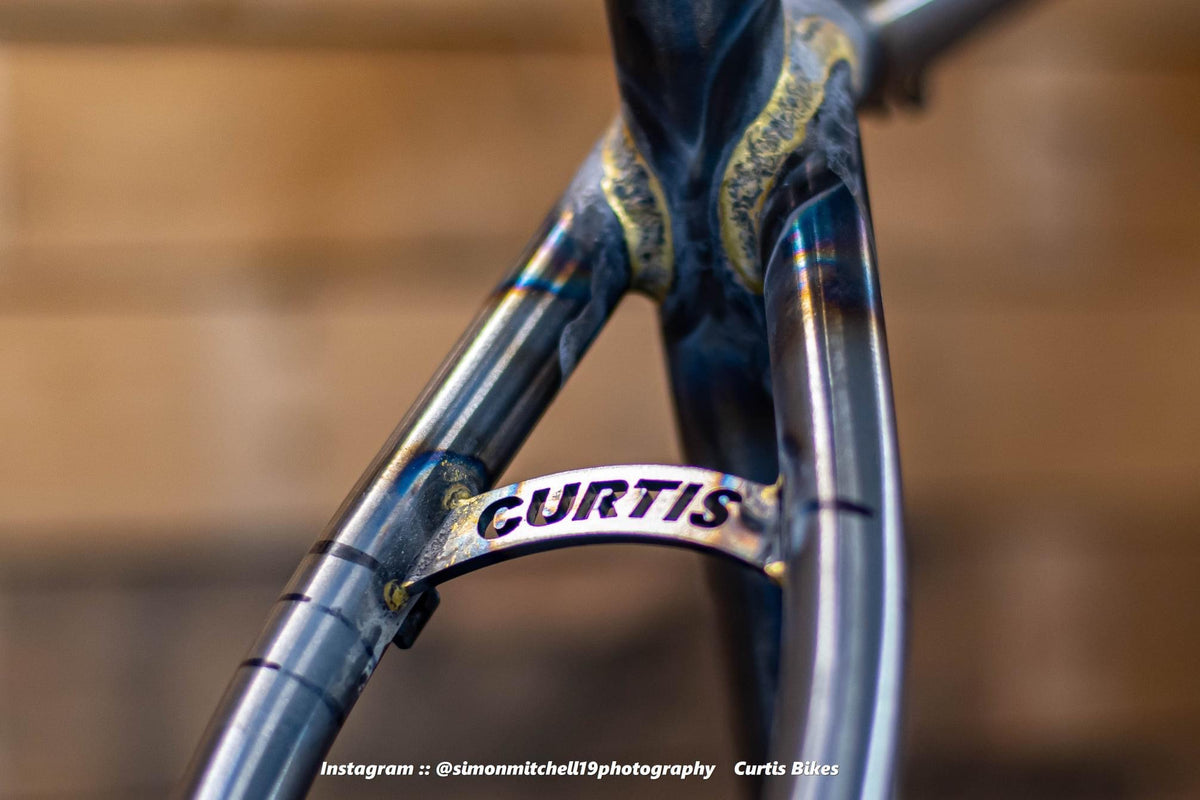 Curtis seatstay bridge and hand-brazed frame joints